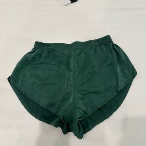 Green Silk Lunya Shorts